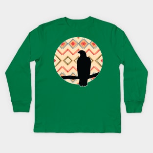 Sitting Eagle - 4 Kids Long Sleeve T-Shirt